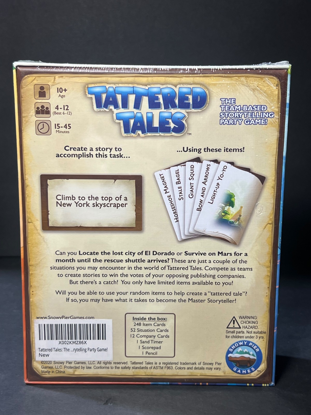 Tattered Tales – Team Based Storytelling Party Game by Snowy Pier Games SEALED