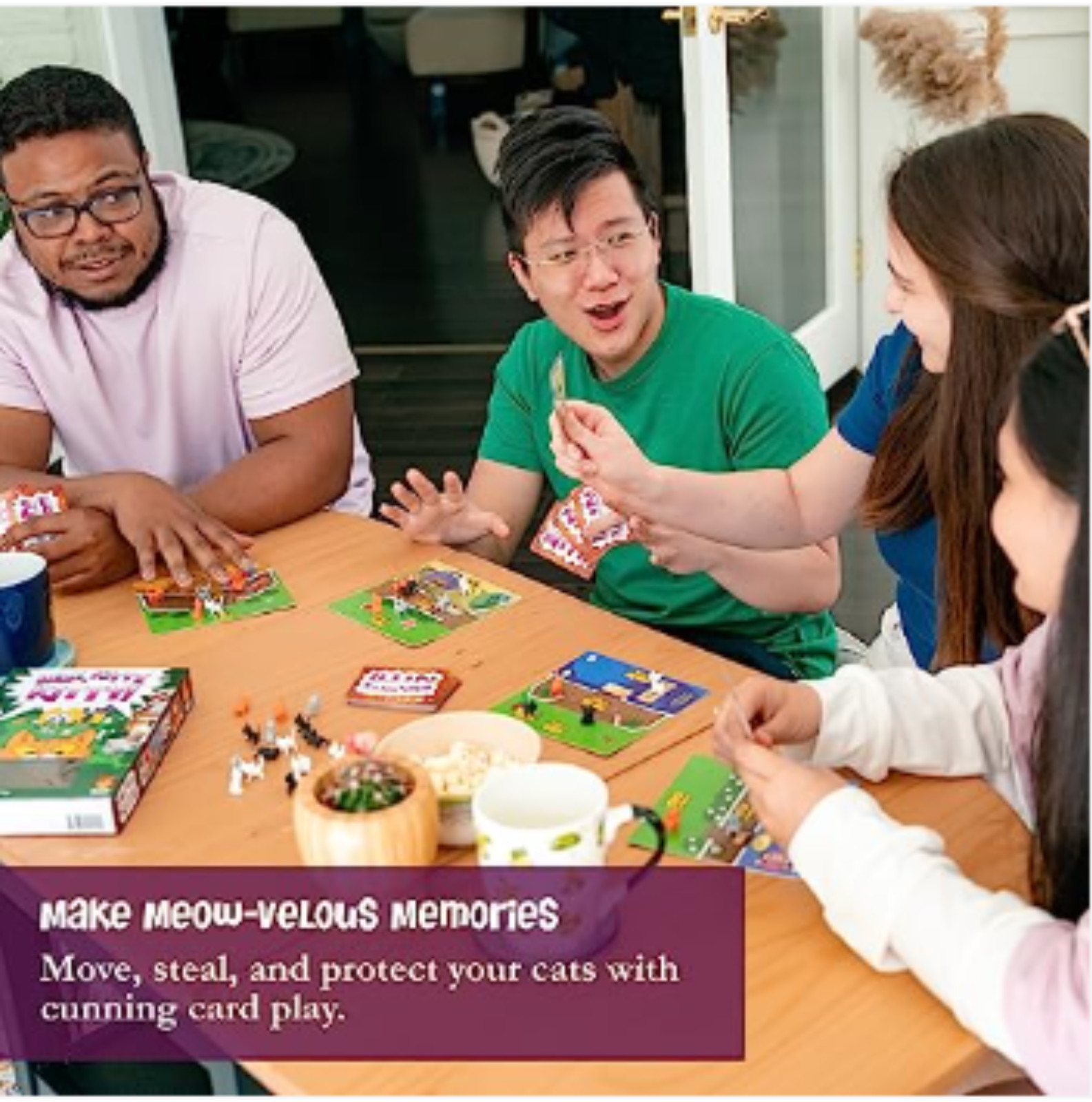 Here Kitty Kitty Board Game by Fireside Games | Family Cat Card Game Ages 8+