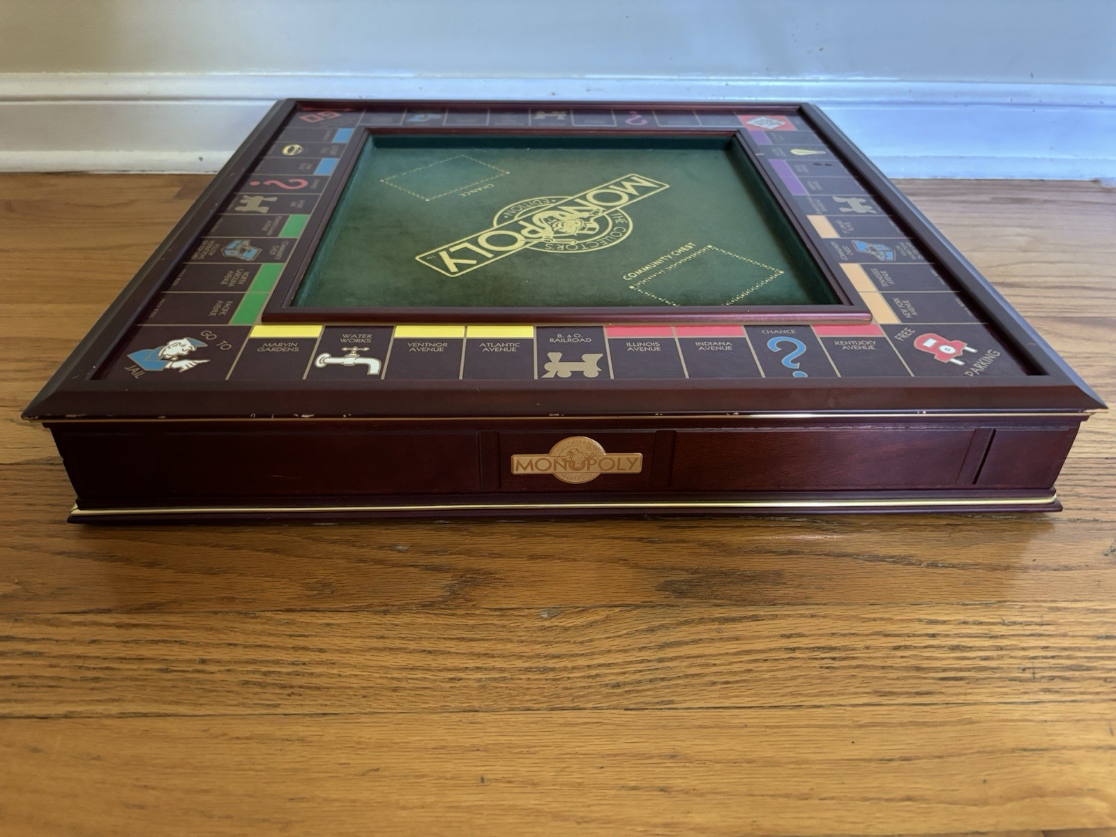 1991 Franklin Mint Monopoly Collector’s Edition Wooden Luxury Game See Pictures