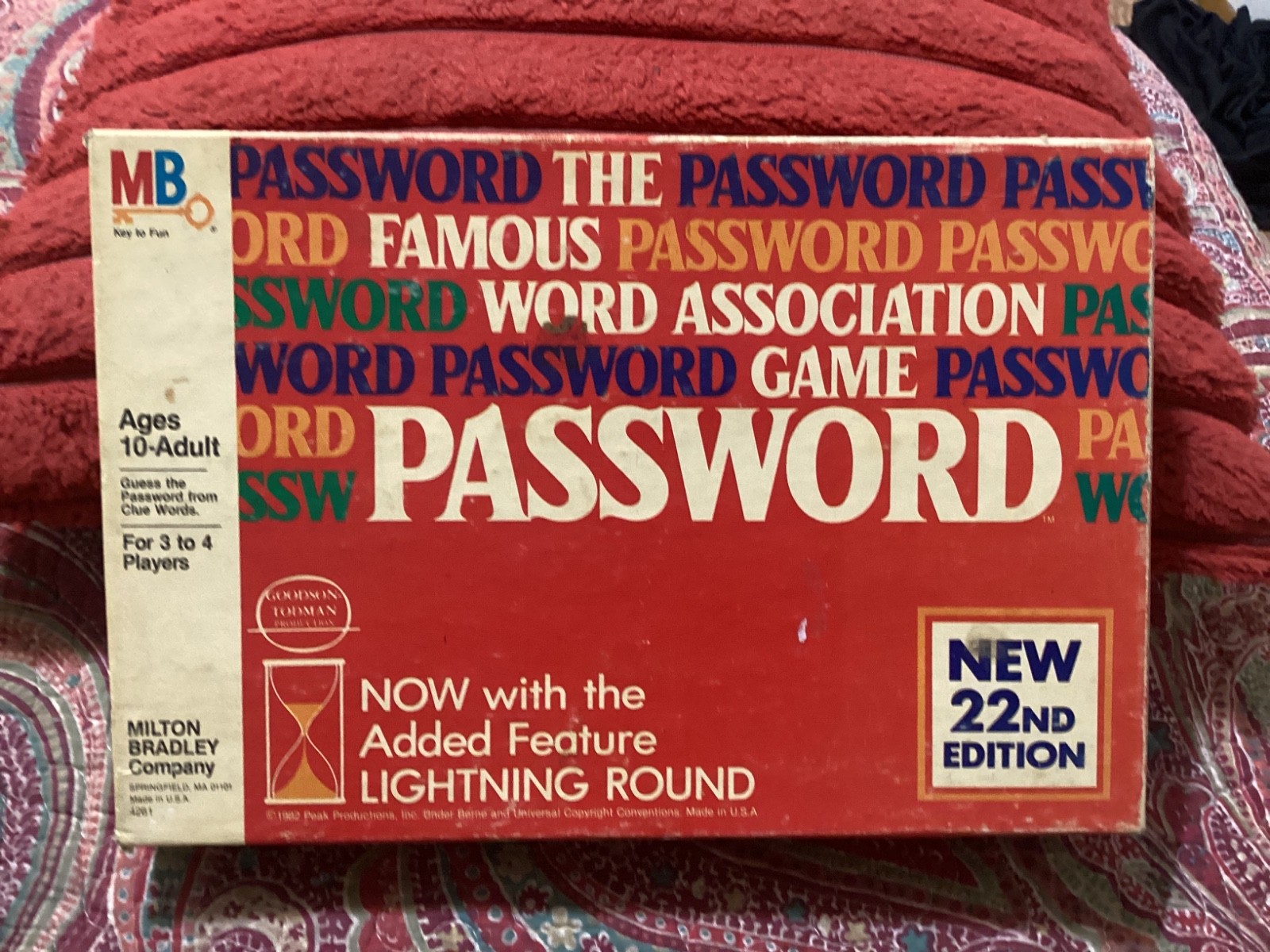 PASSWORD 22nd EDITION, 1982 VG COND; MISSING INSTRUCTIONS/ FREE POSTAGE!!!!!