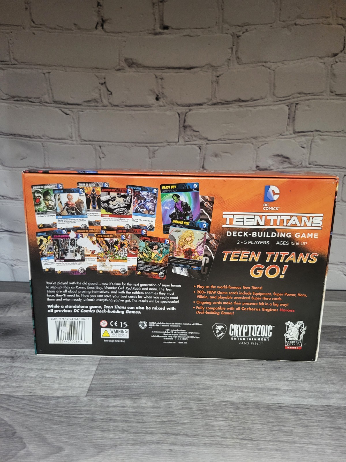 DC Deck-Building Game Teen Titans Opened Box Sealed Contents 2015 Missing Promo