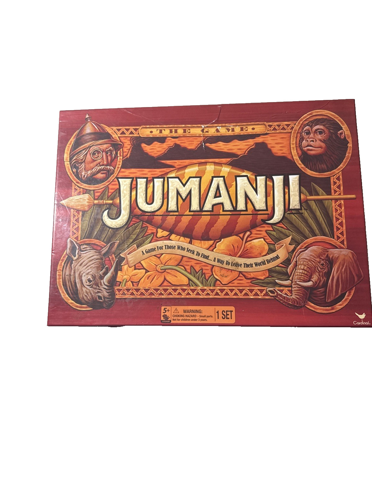 Milton Bradley Original JUMANJi Board Game 100% complete Vintage