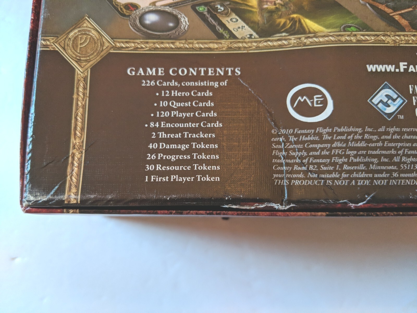 Lord Of The Rings The Card Game 2010 J.J.R. Tolkien 1-2 Players Complete 🆓 Ship