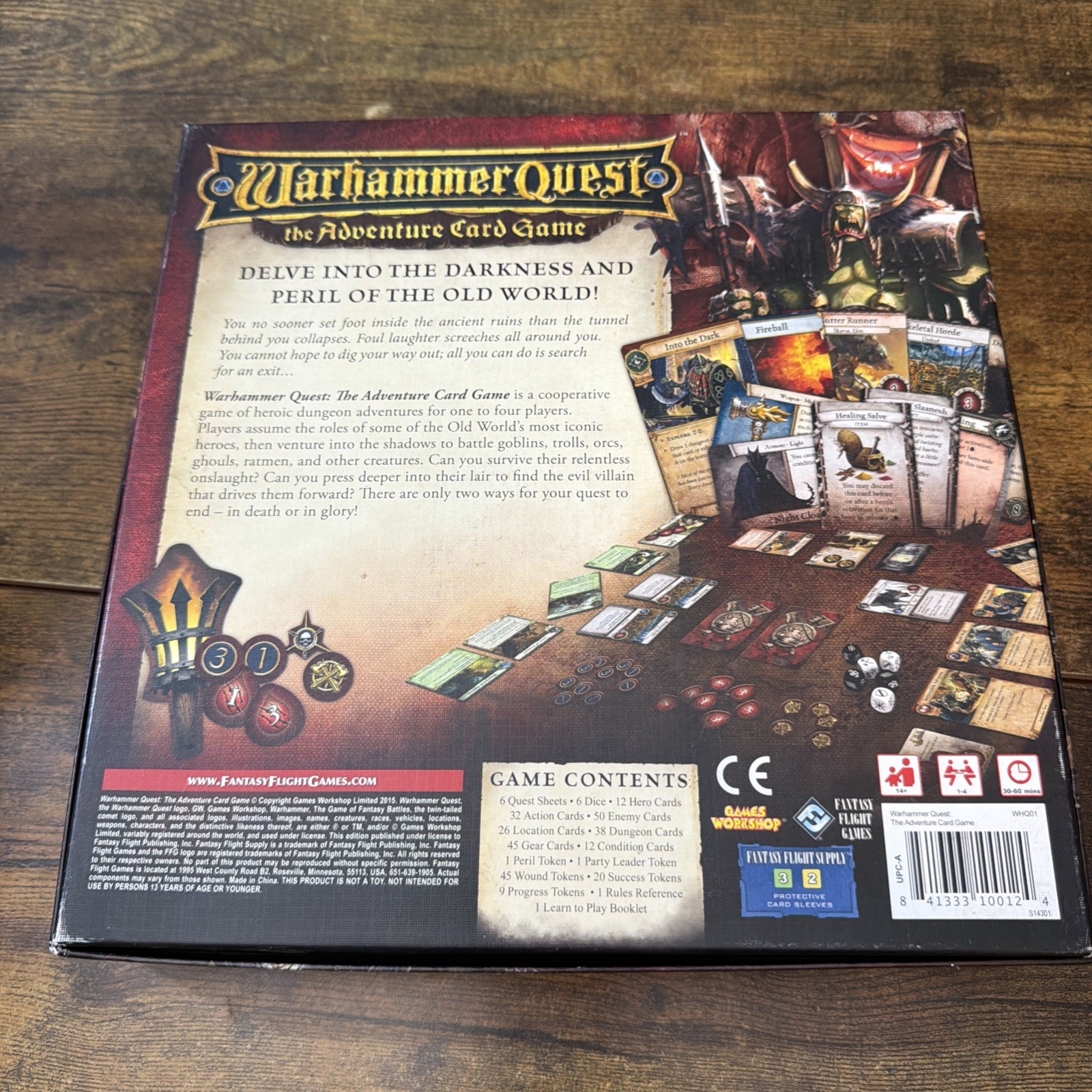 Warhammer Quest The Adventure Card Game Fantasy Flight Games 2015 Complete