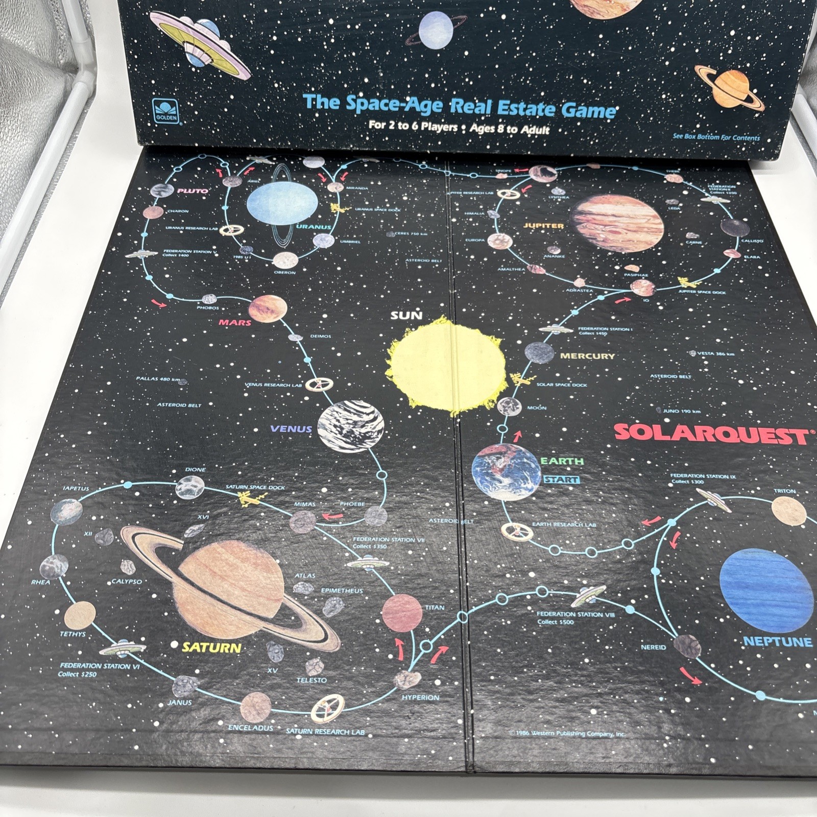 1986 Solarquest Game by Golden Complete in Great Condition Condition Rare Unique