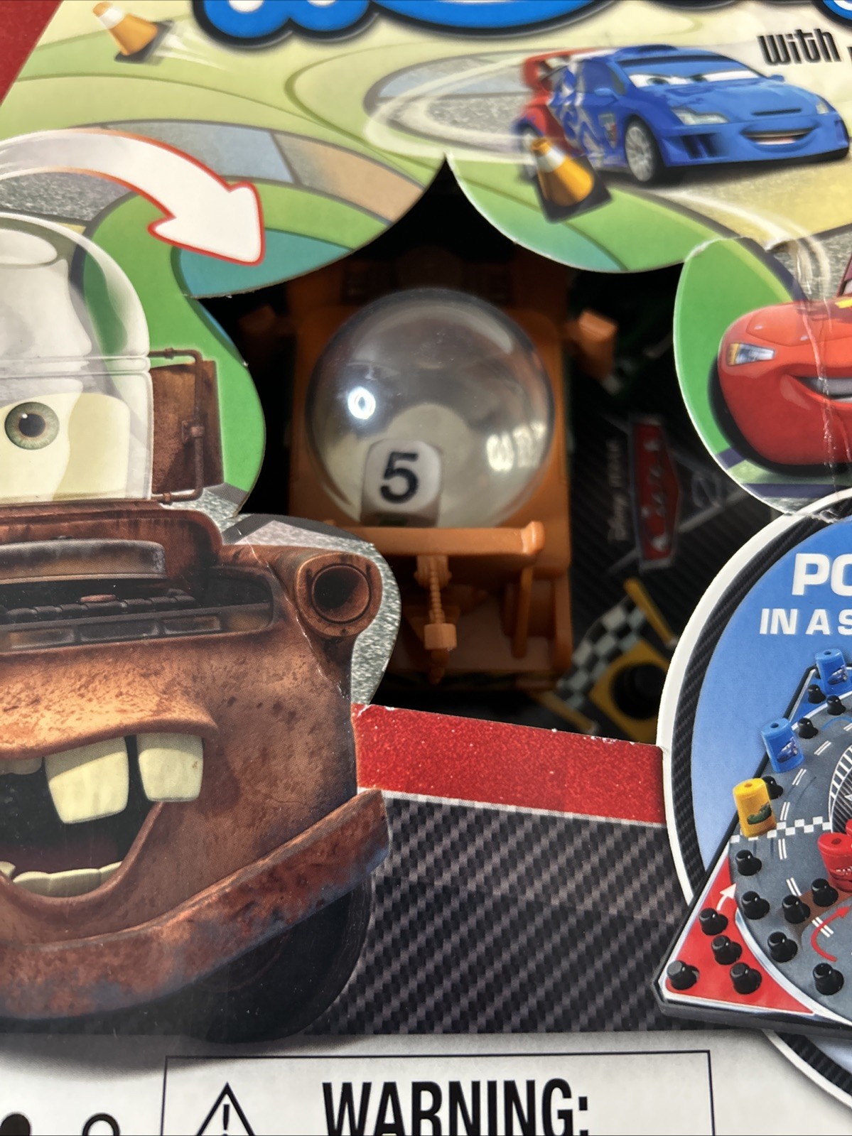 Disney Pixar Cars 2 Pop-O-Matic Trouble Game With Mater New in Box