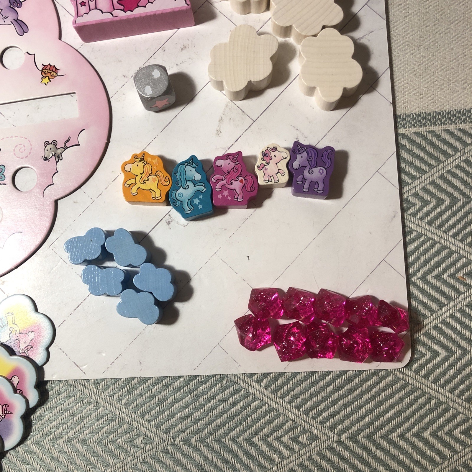 HABA Unicorn Glitterluck Cloud Stacking Game COMPLETE 304925