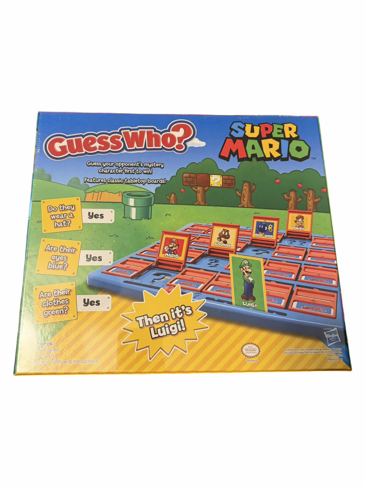 Guess Who? Super Mario Edition Fun Family Board Game Nintendo Yoshi NEW READ