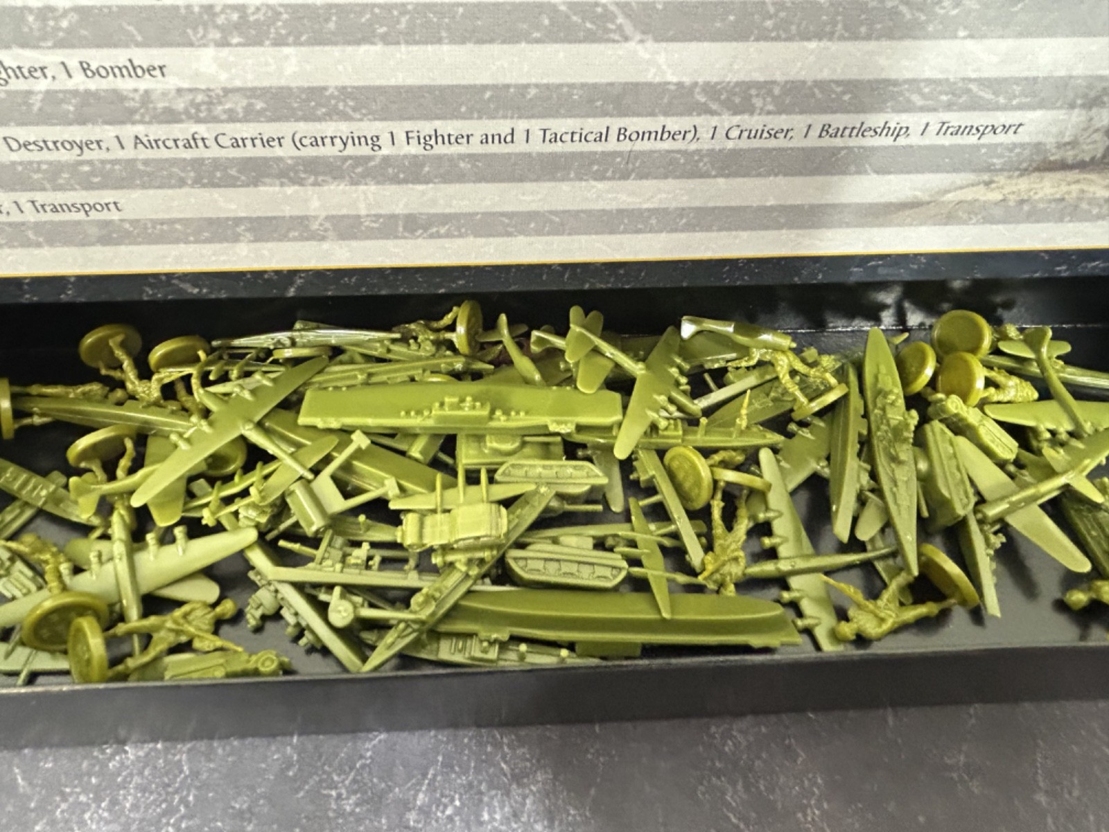 Avalon Hil A&A Axis & Allies United States USA FIGURES ONLY Lot of 87 Pieces S1