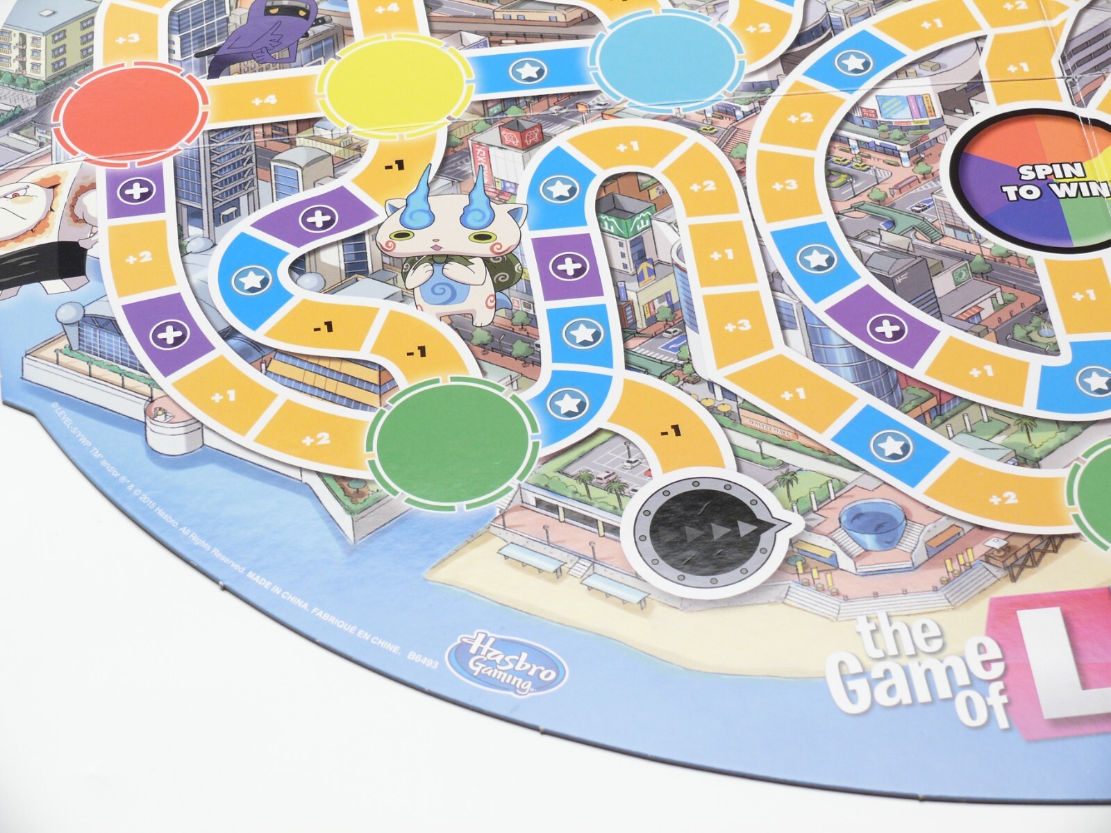 The Game of Life Yo-kai Yokai Watch Edition Board Game Hasbro 97% W/ Instruction