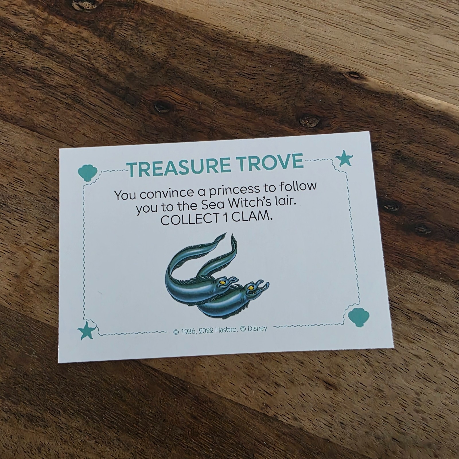 Monopoly Disney Little Mermaid Edition Treasure Trove card only FLOTSAM & JETSOM