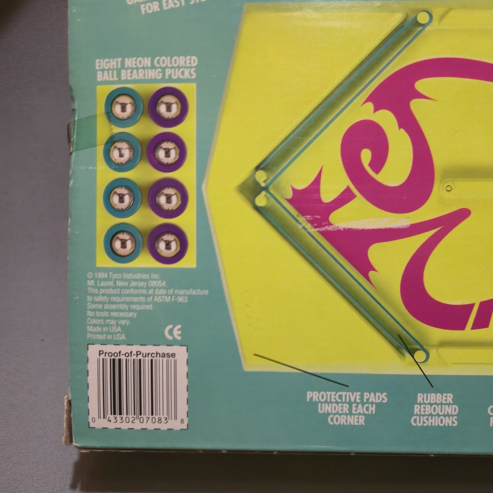REBOUND GIGANTIC GAME OF SKILL, ANGLES AND ACTION! BOARD GAME 1994 TYCO