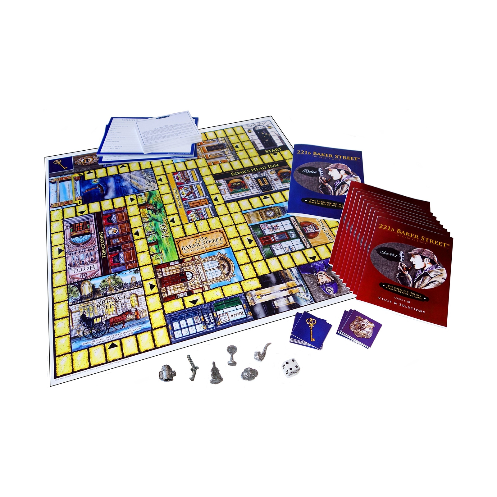Deluxe 221B Baker Street Board Game – 200 Intriguing Adventures 2-6 Players