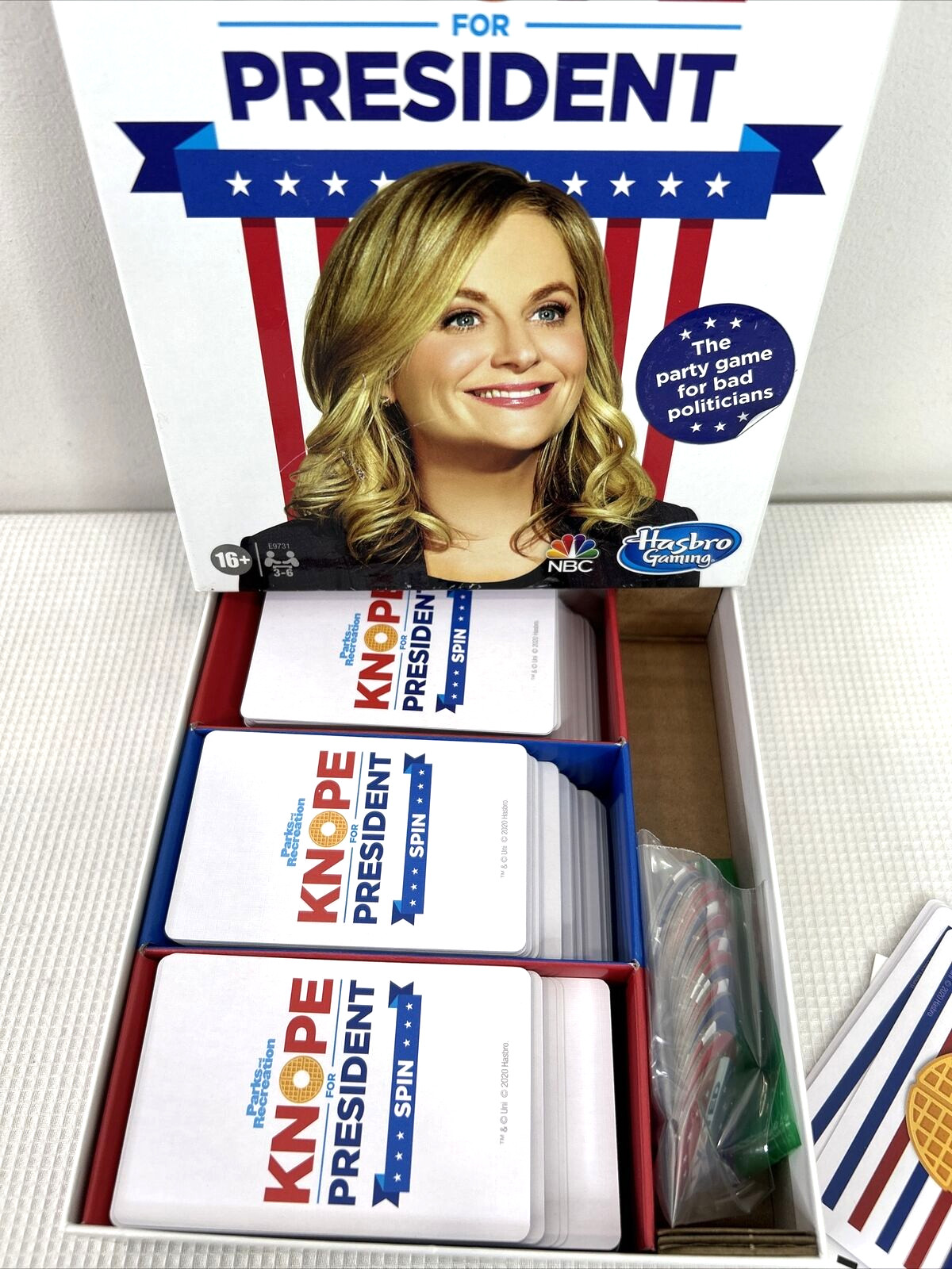 KNOPE FOR PRESIDENT Party Card Game 2020 Hasbro Gaming EUC Complete