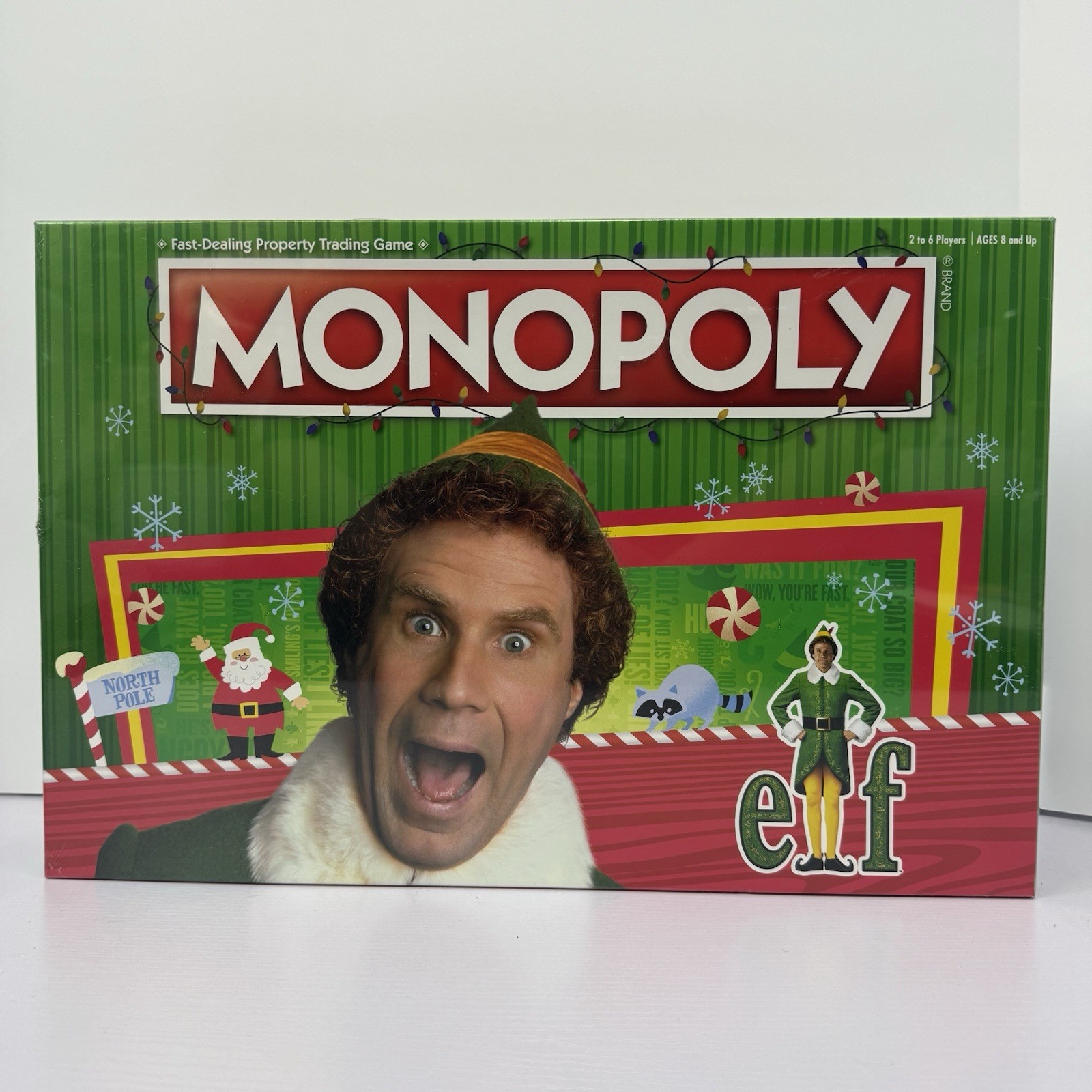Monopoly Elf Board Game USAopoly USO54415 Brand New In Box