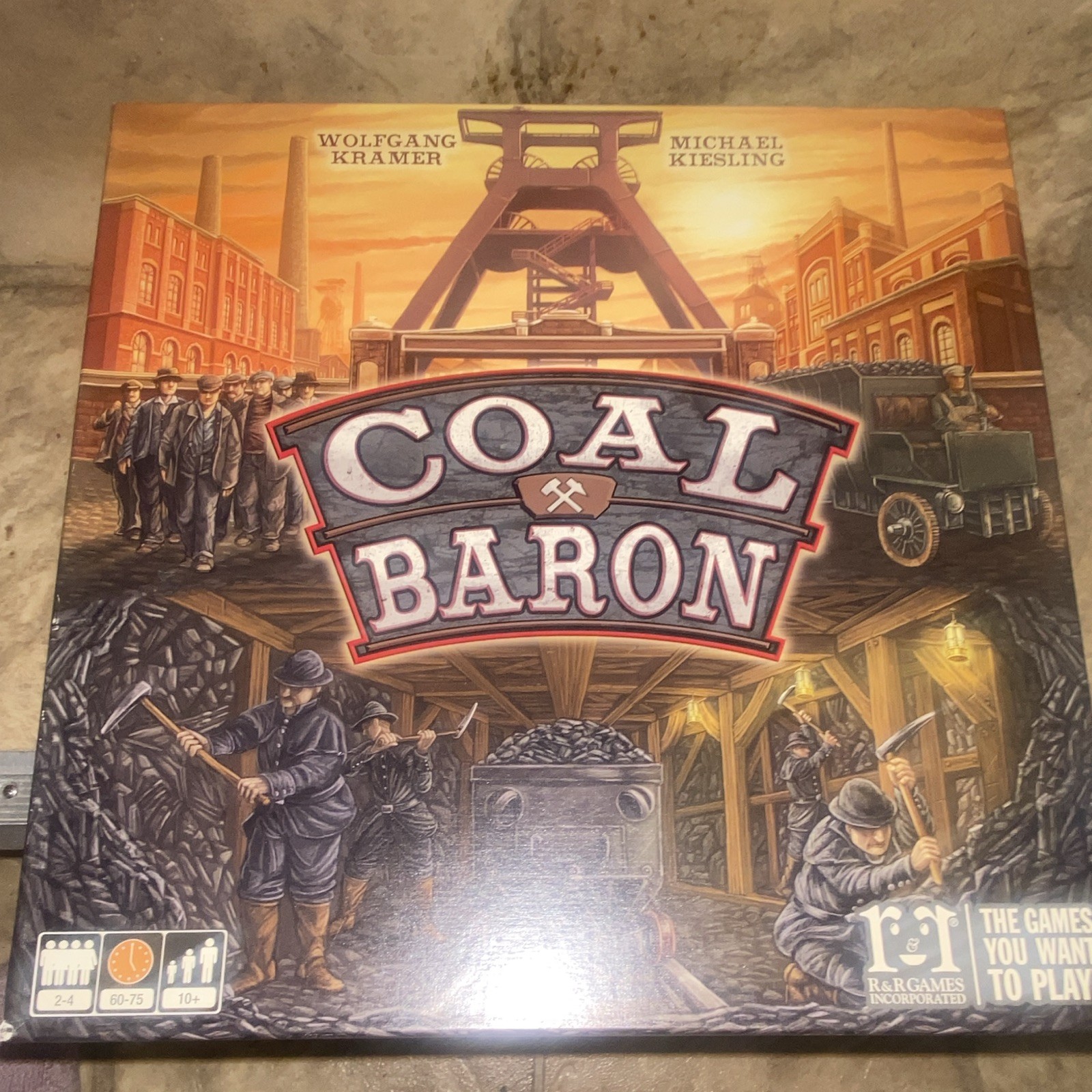 R&R Games Coal Baron Strategy Board Game 2 Players 10+ 2013 Essen RRG330