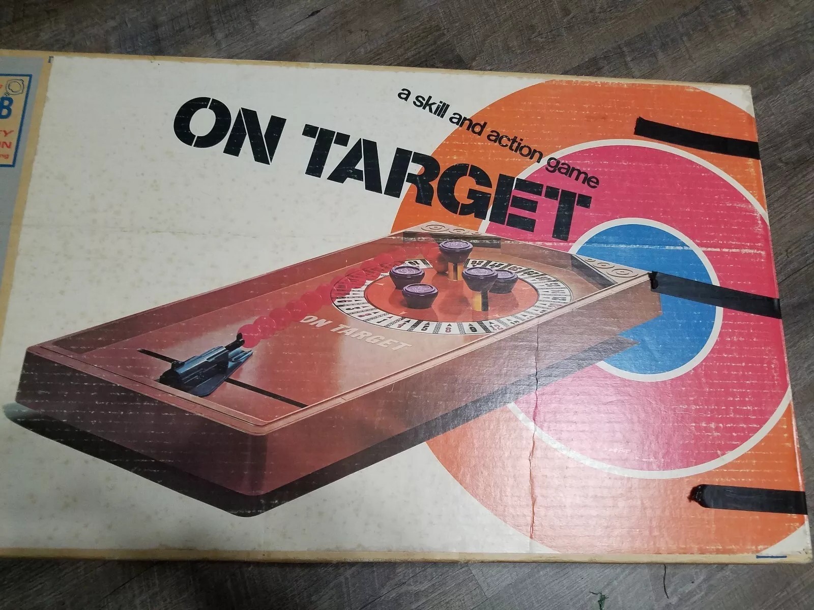 On Target– A Skill and Action Game Milton Bradley Box