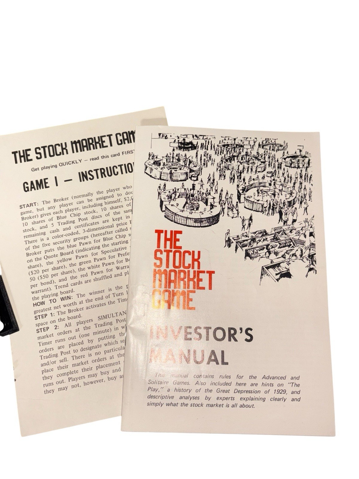 VTG The Stock Market Game 1970 Board Game Avalon Hill Company Complete Bookshelf