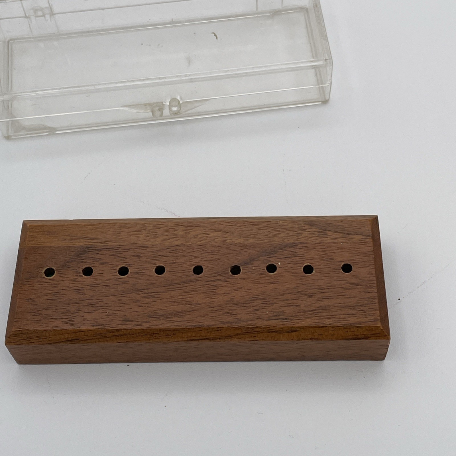 Solid Walnut Drueke & Sons Eight Men On A Raft No. 153 Brain Puzzle Toy Vintage