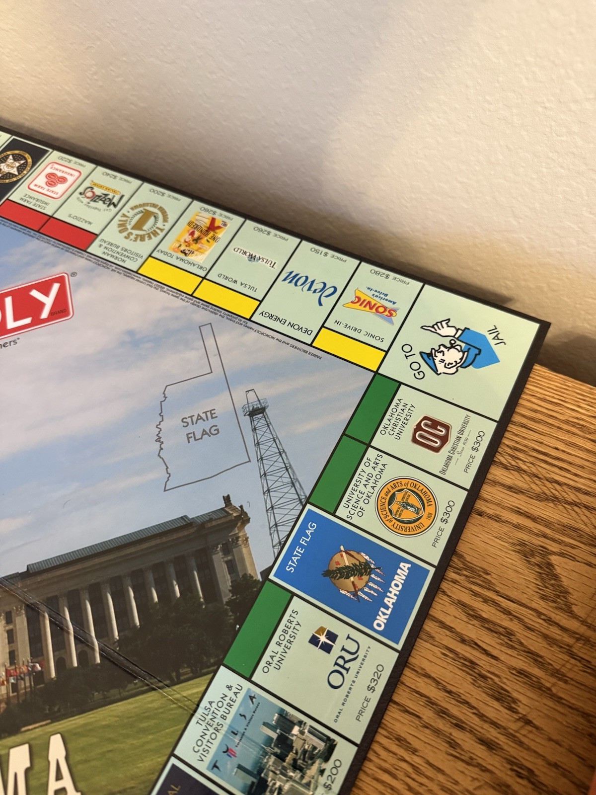 Parker Bros. Monopoly Oklahoma Centennial Edition Board Game 2 to 6 Players-EUC