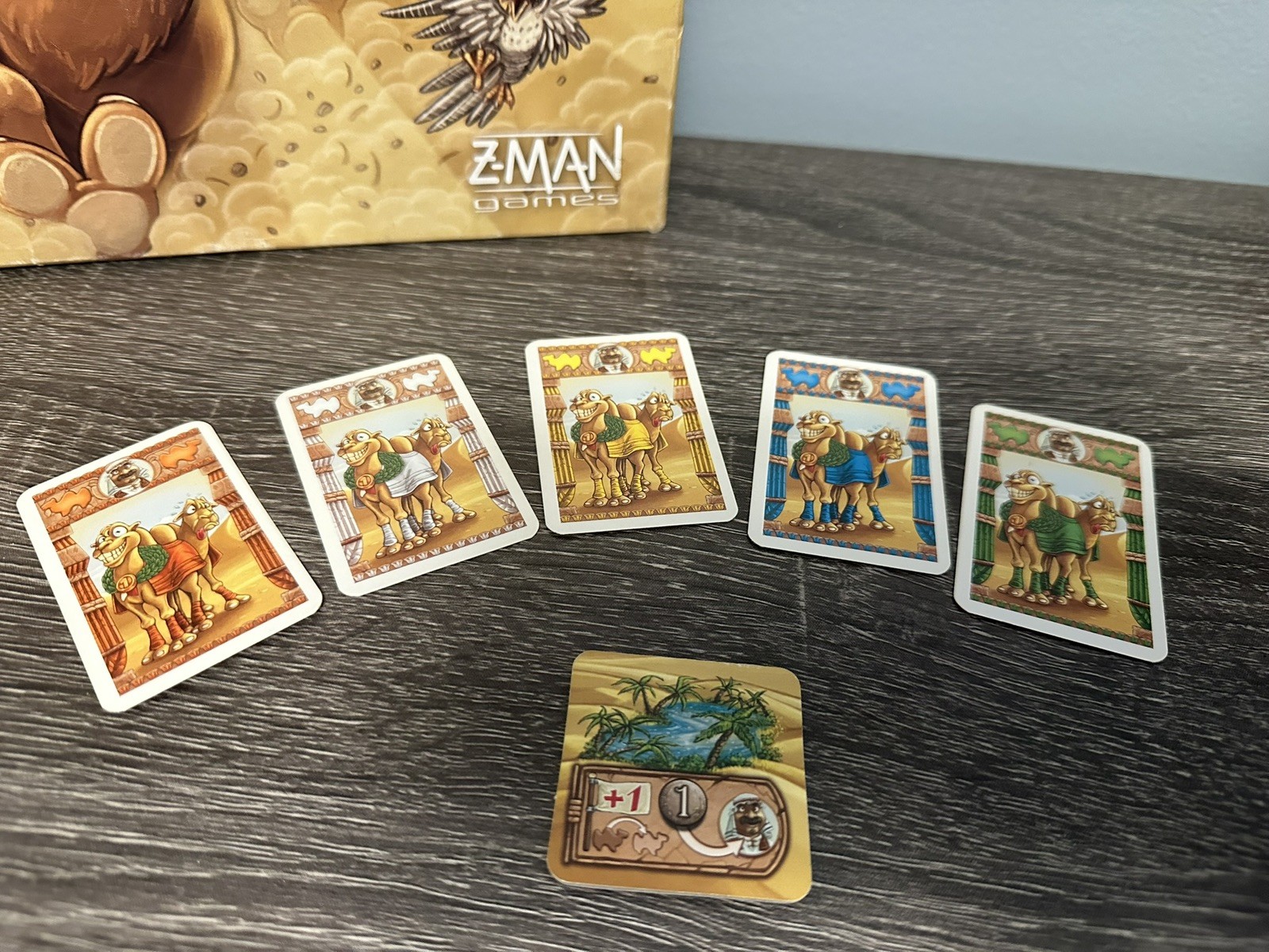 Camel Up Board Game First Edition Replacement Betting Card & Oasis/Desert Tile