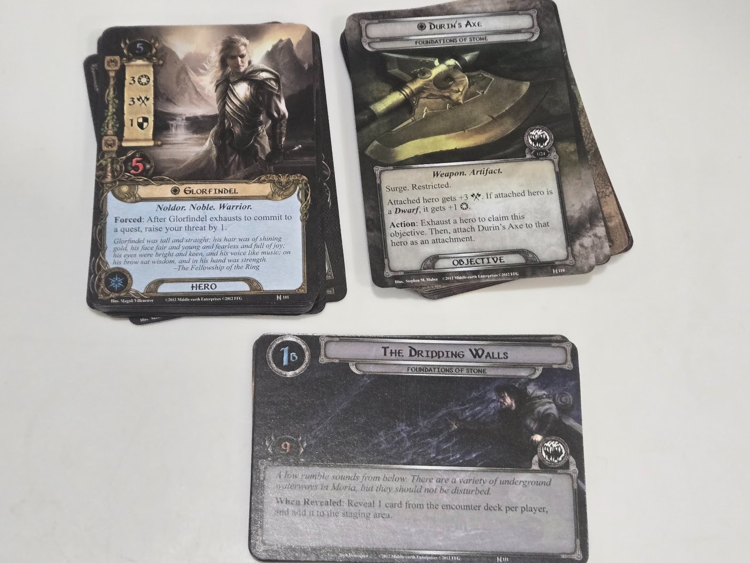 LOTR The Lord of the Rings Card Game LCG Foundations of Stone (Used)