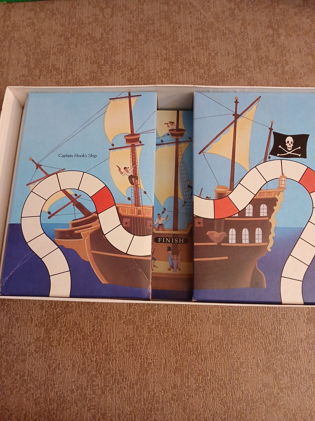 Vtg 1990 University Games the Peter Pan Board Game COMPLETE /NO READING age 3-8