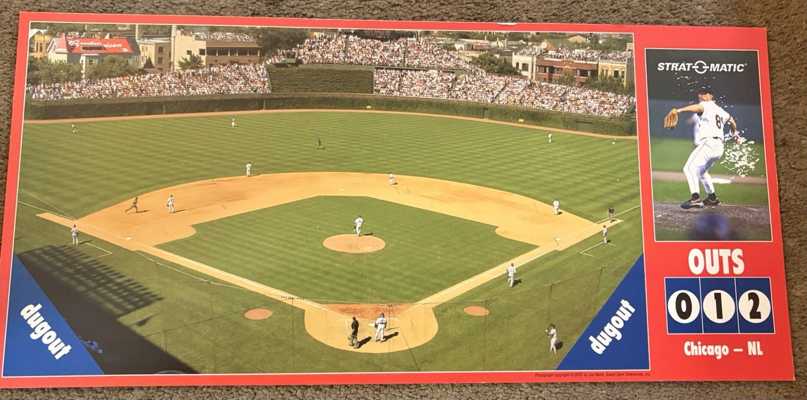 2016 Strat O Matic Baseball Player Cards Game Board Rules Die Markers Etc In Box
