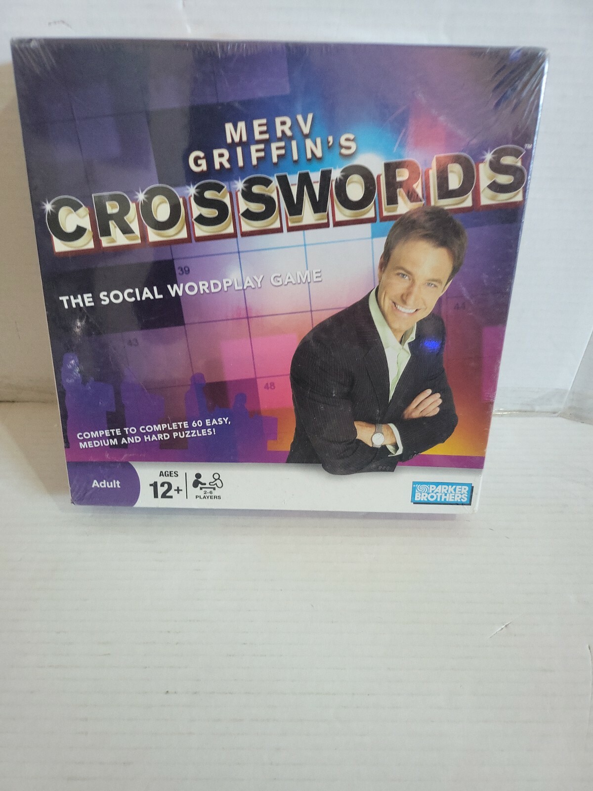 New/Sealed Merv Griffin’s “Crosswords” Game by Parker Bros. – 2008 Edition