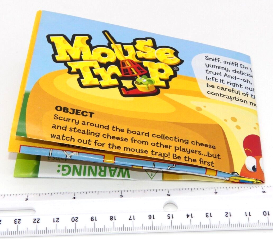 2016 Mouse Trap Board Game Replacement Instruction Manual Rules Part Only