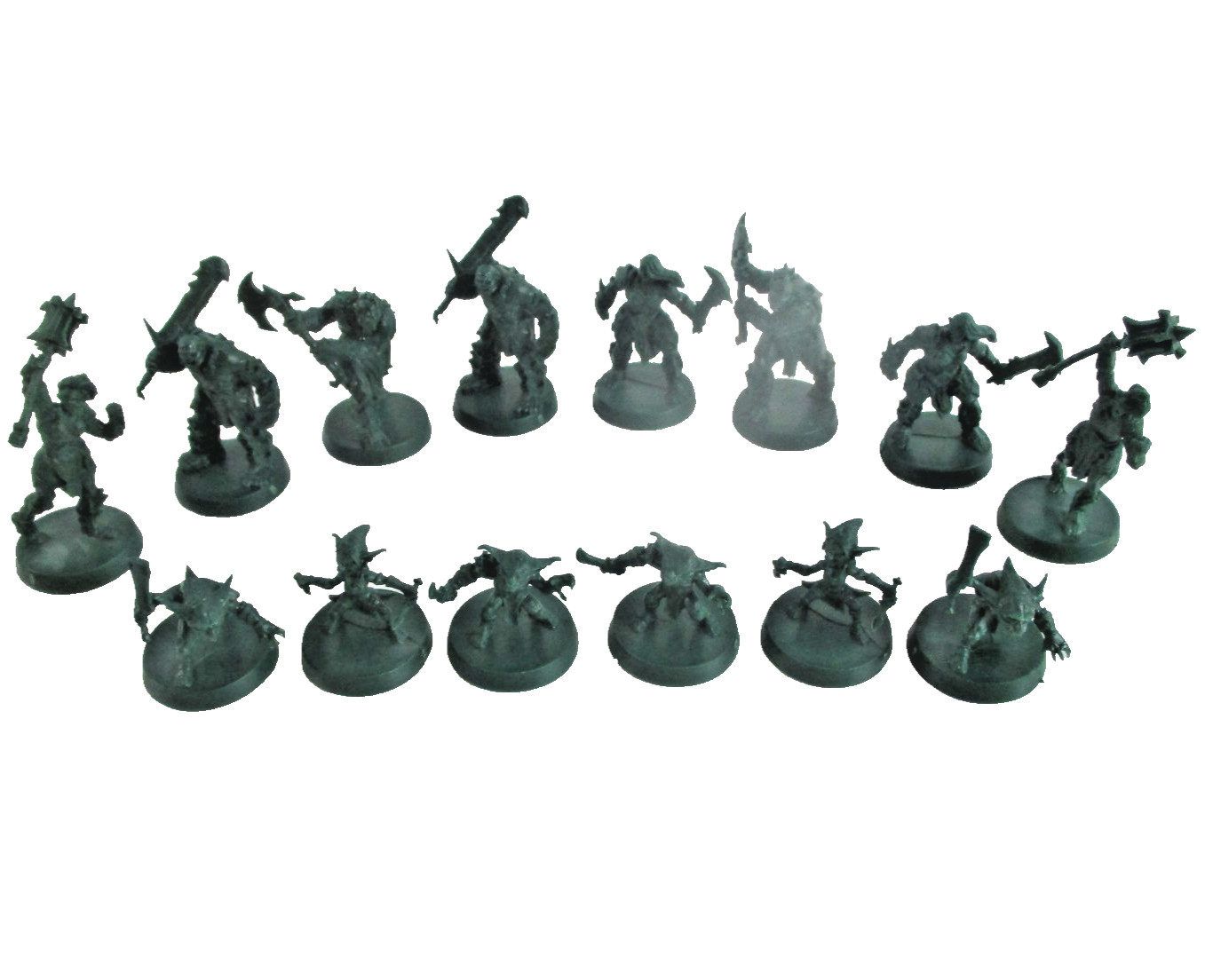 HeroQuest: 14x ORC & GOBLIN Minis & Cards NEW!!
