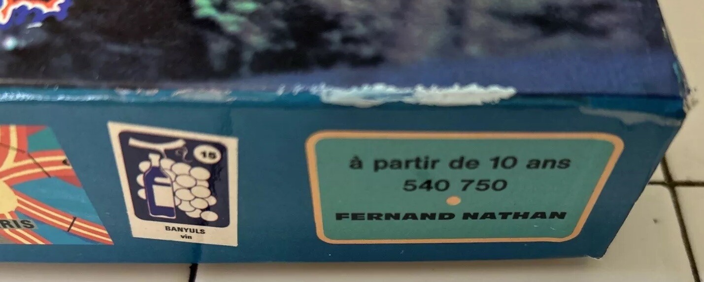 Vintage 1976 Jeux Nathan ROUTES DE FRANCE Board Game French Game RARE Complete