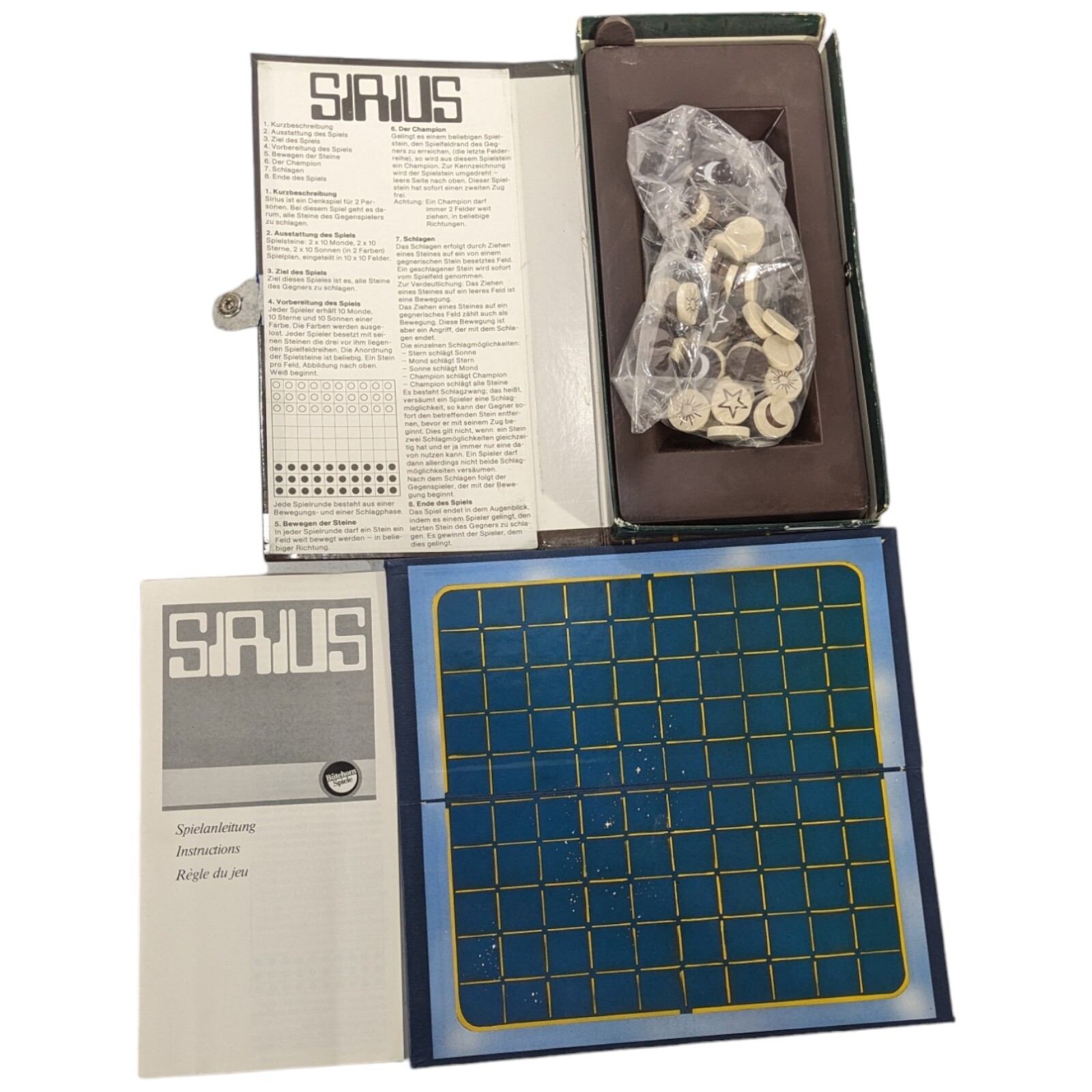 Butehorn Spiele Board Game Sirius Galaxy Horoscope Star Moon Rare Vintage 1976