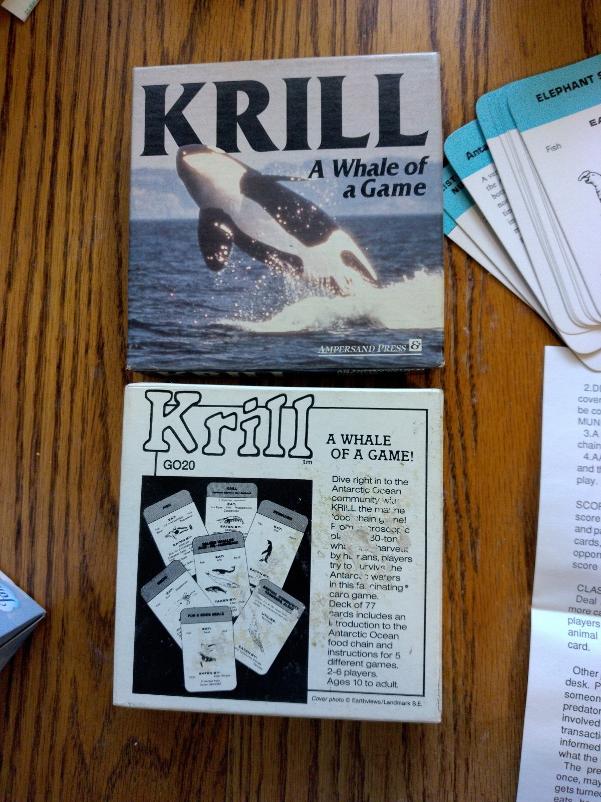 Krill A Whale Of A Game Ages 9 To Adult Complete Set Used