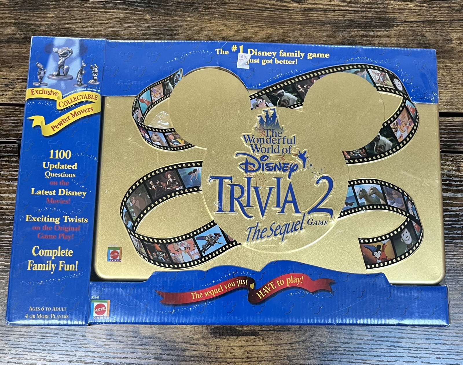 SEALED 2000 Mattel Wonderful World of Disney Trivia 2 The Sequel Board Game-NEW
