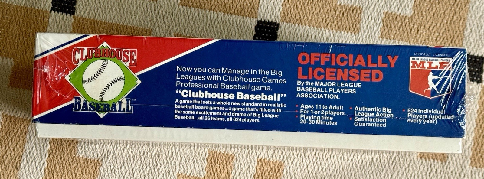 Clubhouse Baseball Strategy Board Game 1989 Edition MLB Sealed New In Box