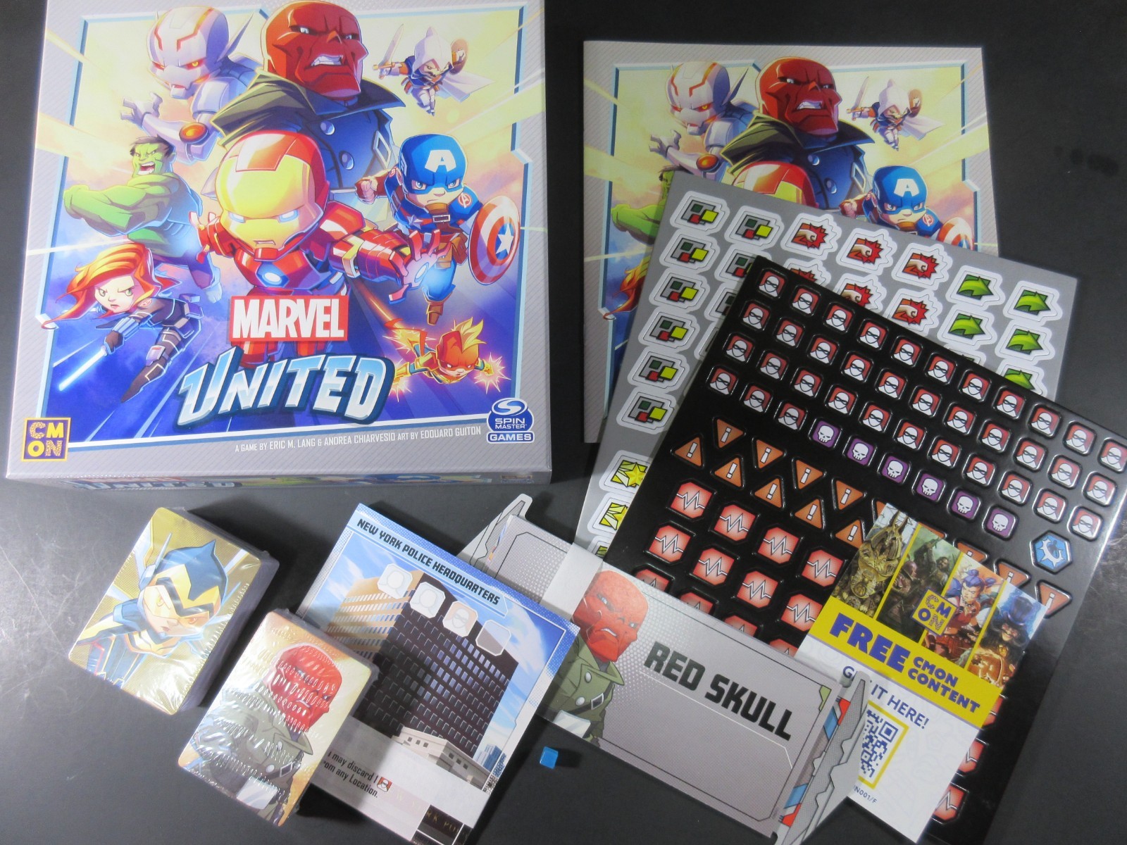 PAINTED Marvel United Core Set CMON 2020 All Parts Avengers Captain America Hulk