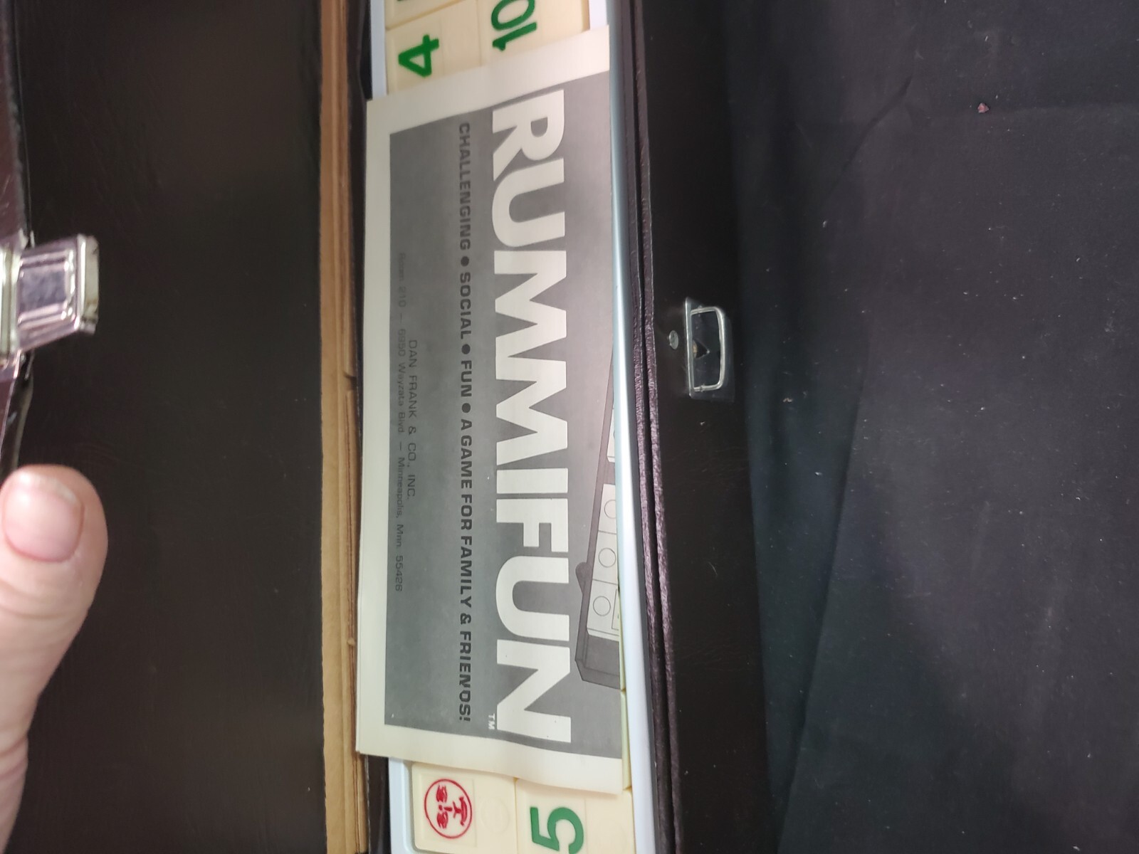 RUMMIFUN Vintage Family Game by Dan Frank & Co in Carrying Case Orginal Sleeve
