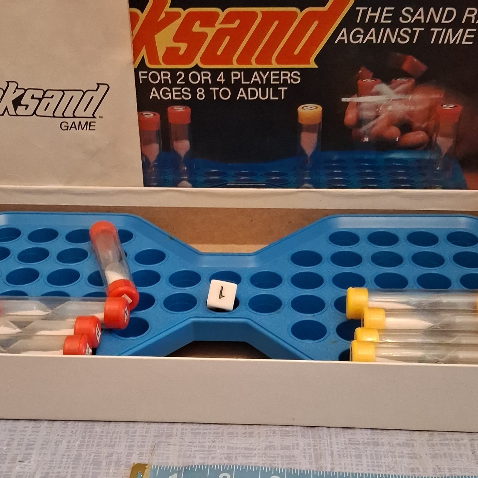 Whitman Quicksand Board Game Race Against Time w/ Sand Timers 2-4 Players 8+
