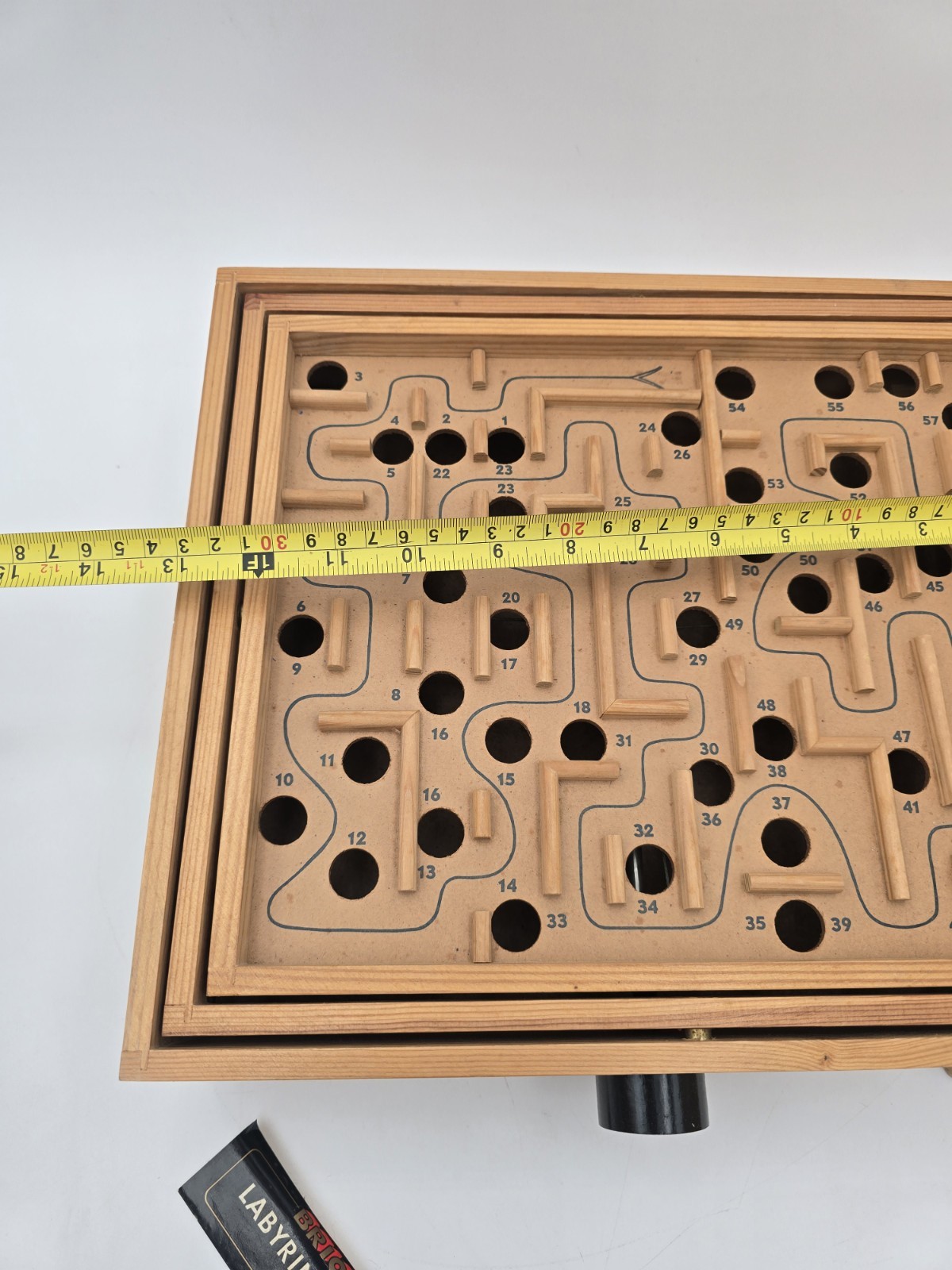 Vintage BRIO Labyrinth Wood Maze Game in Original Box – 1950s – #18376 – SWEDEN