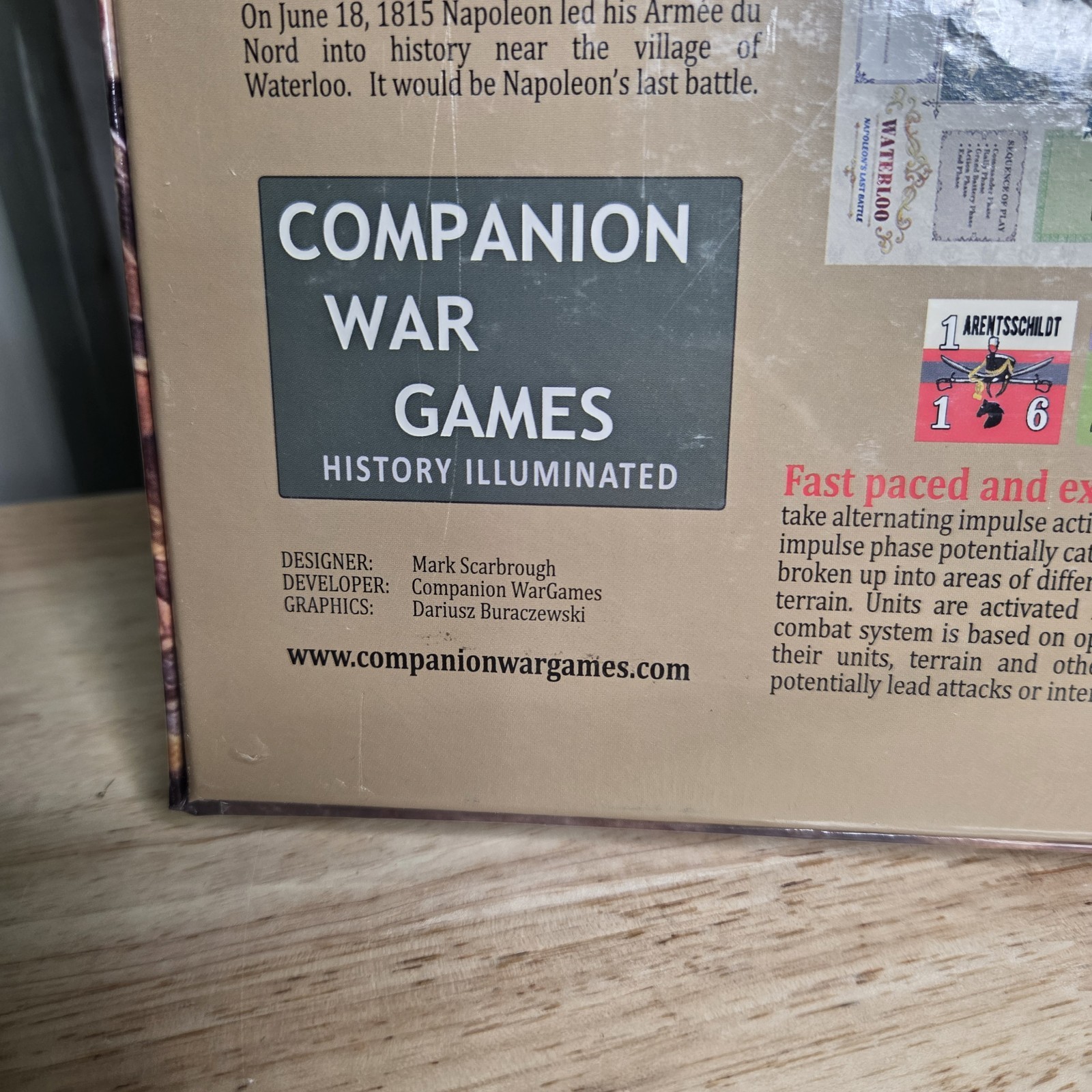 Waterloo Napoleon’s Last Battle Companion War Games CWG Scarbrough NEW SEALED