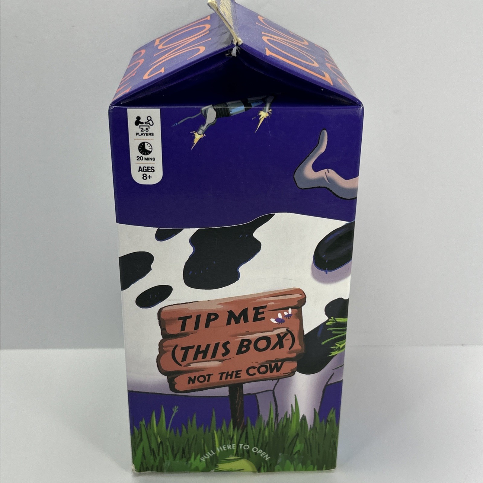 Long Cow Udderly Ridiculous Card Games GameWright Board Milk Carton NO MANUAL
