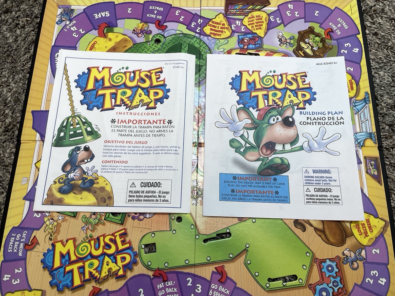 Mouse Trap Board Game Milton Bradley Hasbro 2005 Complete in Box Family Game
