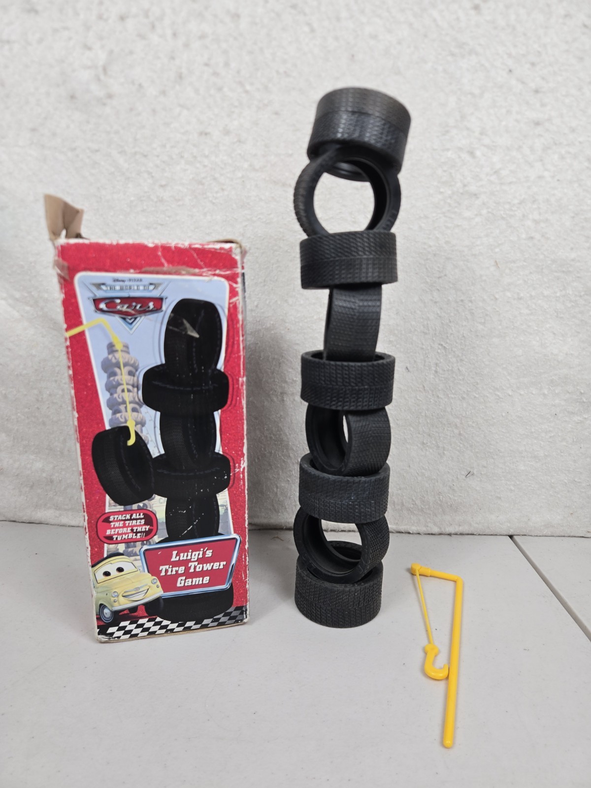 2010 Cardinal Disney Pixar Cars Luigi’s Tire Tower Game (READ)