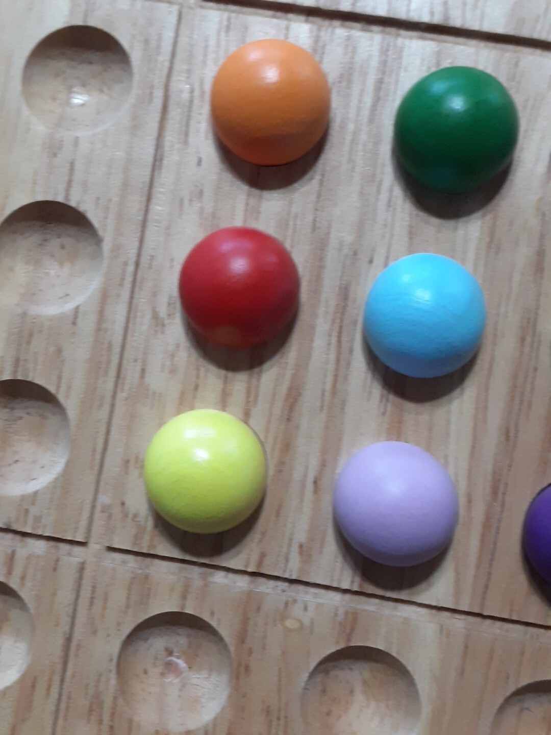 Colorku Wooden Balls Sudoku Puzzle Replacement Pieces – 1 set of all 9 Colors,