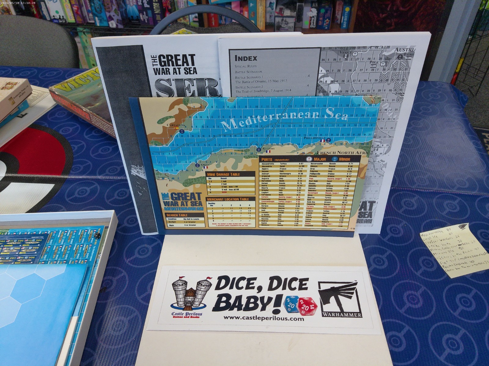 Great War at Sea #1 – The Mediterranean (2nd Edition, 2nd Printing) Unpunched