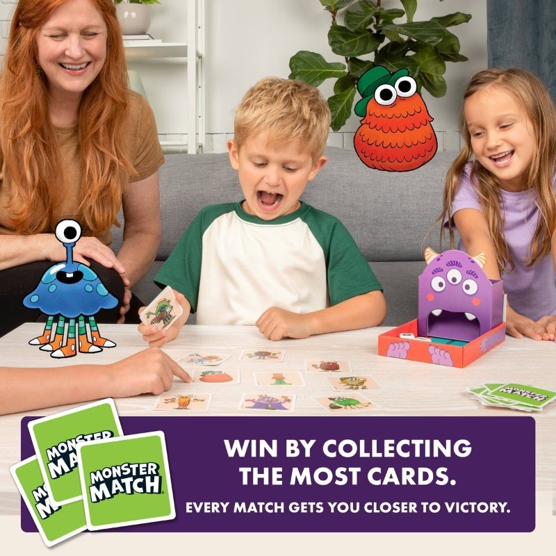 Monster Match Board Game: Educational Social Skills, Fast Play, 2-6 Players
