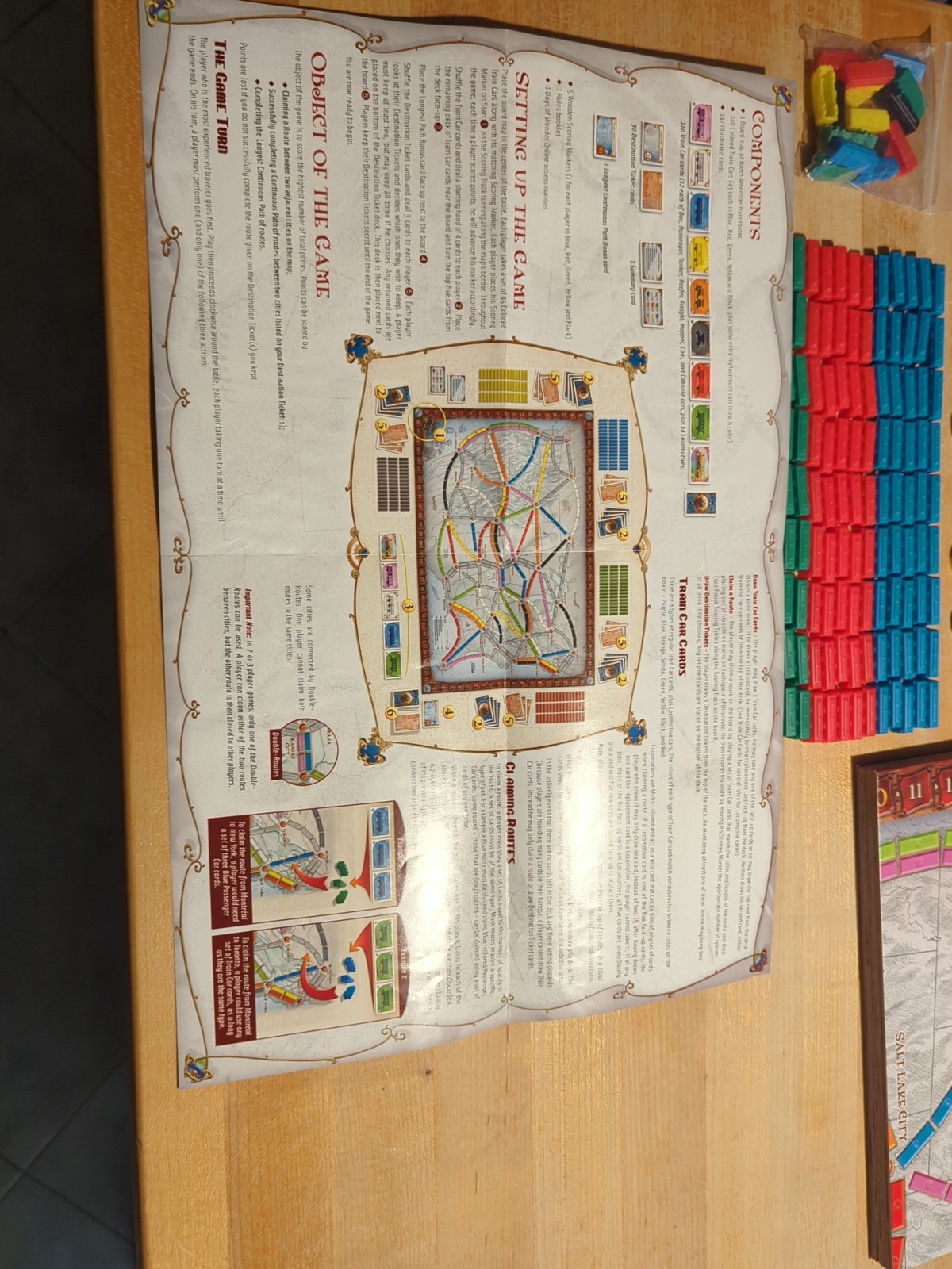 Ticket to Ride Cross-Country Train Adventure Board Game – Complete Set