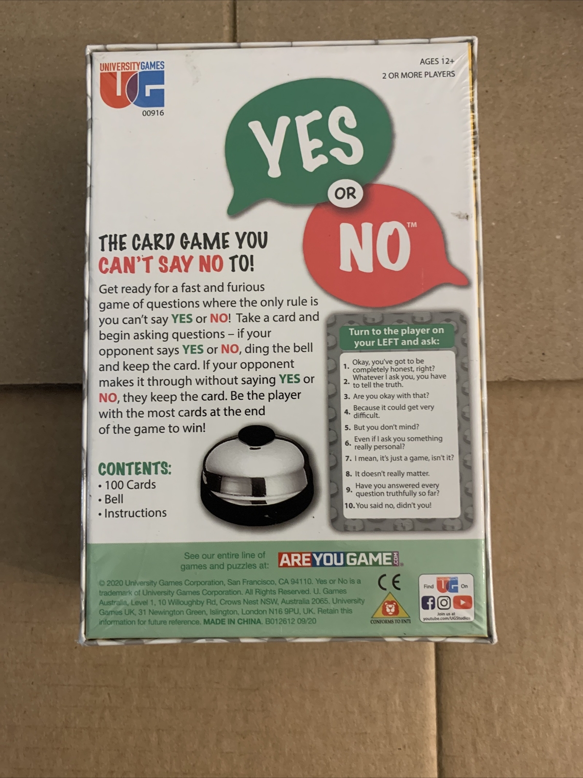 YES OR NO GAME (University Games) NEW