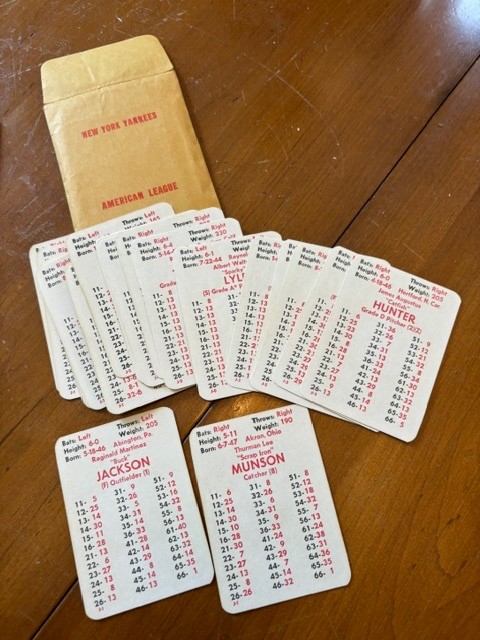Vintage APBA Baseball complete game set & cards 1977 Season 26 Teams & EXTRAS